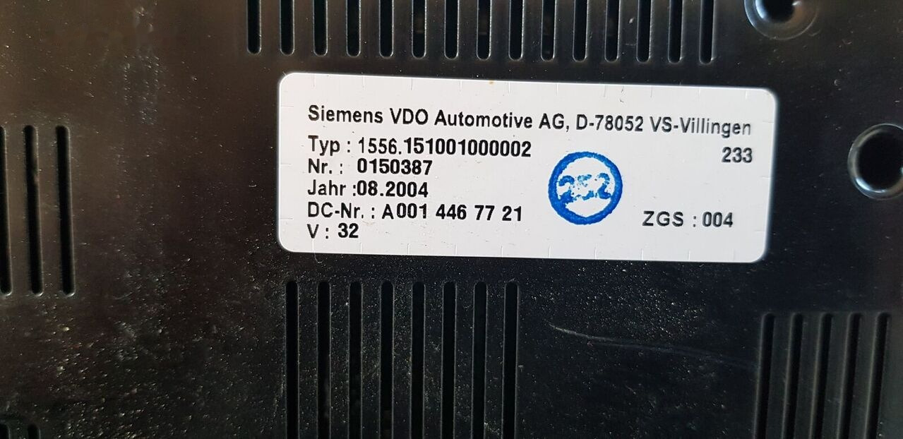 Mercedes-Benz INSTRUMENT PANEL A0014467721   Mercedes-Benz ATEGO - Dashboard for Truck: picture 1 Mercedes-Benz INSTRUMENT PANEL A0014467721   Mercedes-Benz ATEGO - Dashboard for Truck: picture 1