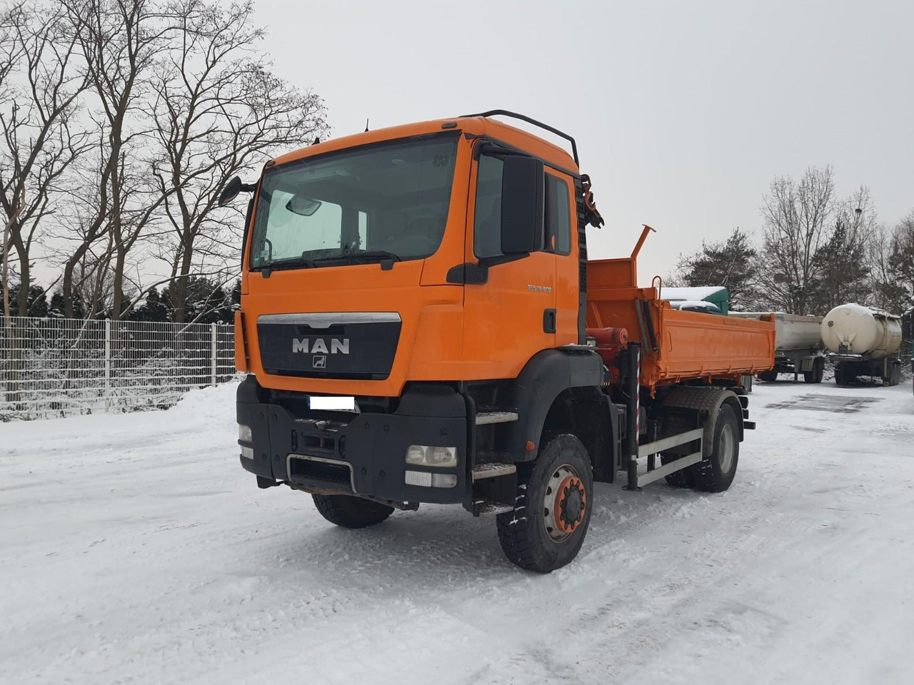 MAN TGS 18.400 4x4 mit Palfinger Kran - Tipper: picture 1 MAN TGS 18.400 4x4 mit Palfinger Kran - Tipper: picture 1