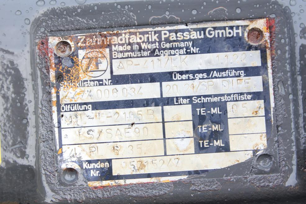 Liebherr LH 551 Achse 411/LK - Axle and parts for Construction machinery: picture 3 Liebherr LH 551 Achse 411/LK - Axle and parts for Construction machinery: picture 3