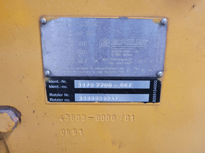 Faun ATF 45-3 winch - Truck mounted crane: picture 4 Faun ATF 45-3 winch - Truck mounted crane: picture 4