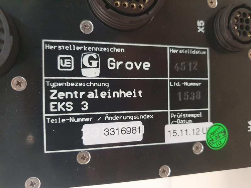 Grove EKS 3 LMB - Electrical system for Crane: picture 5 Grove EKS 3 LMB - Electrical system for Crane: picture 5
