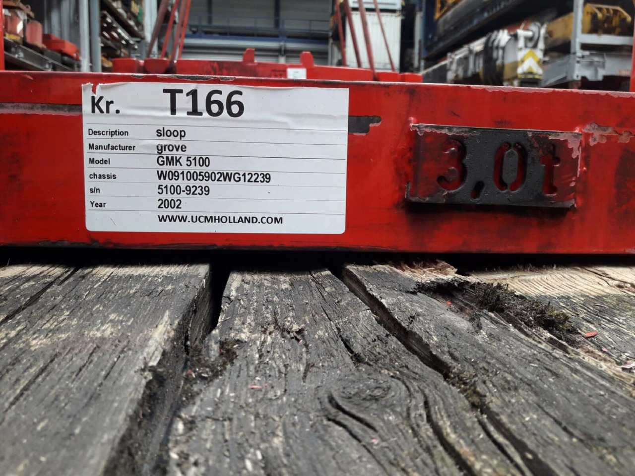 Grove GMK 5100 counterweight 3,0 ton - Counterweight for Mobile crane: picture 4 Grove GMK 5100 counterweight 3,0 ton - Counterweight for Mobile crane: picture 4