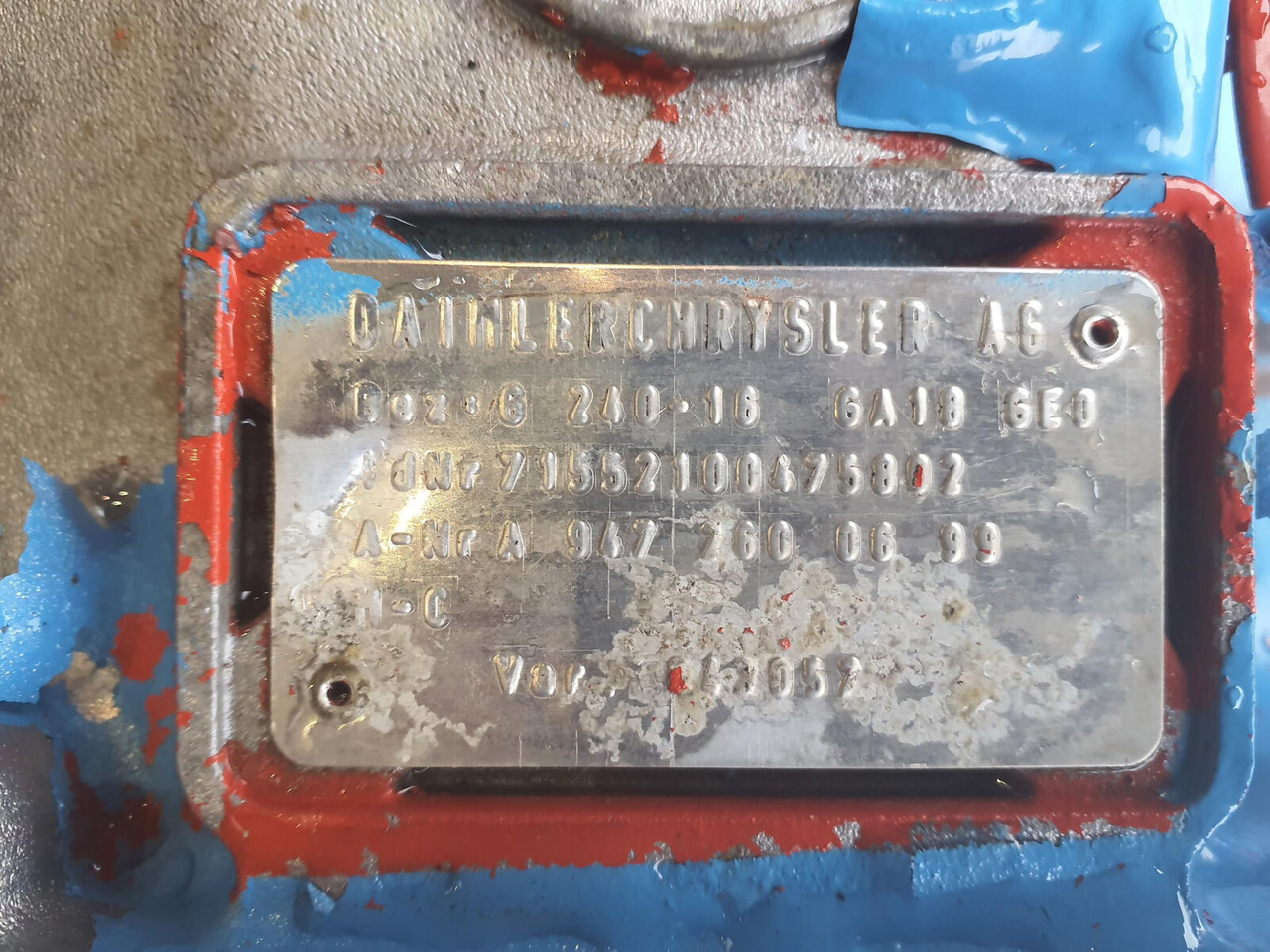 Mercedes-Benz GMK 5130-1 gearbox Mercedes G240-16 - Gearbox for Mobile crane: picture 5 Mercedes-Benz GMK 5130-1 gearbox Mercedes G240-16 - Gearbox for Mobile crane: picture 5