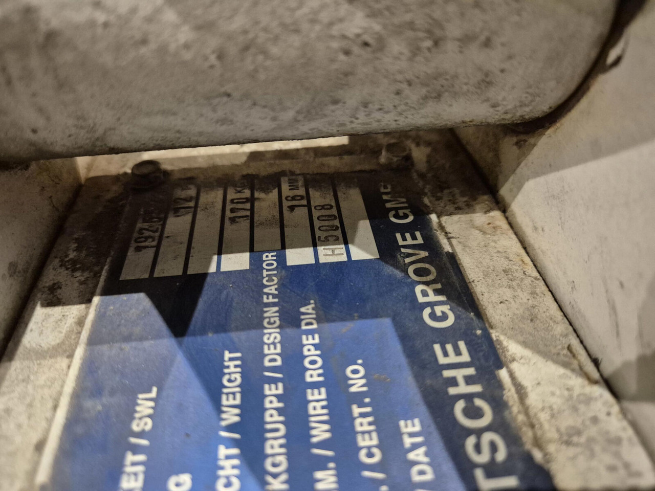 Grove Hookblock 16mm 1 sheave 12t - Spare parts for Mobile crane: picture 4 Grove Hookblock 16mm 1 sheave 12t - Spare parts for Mobile crane: picture 4