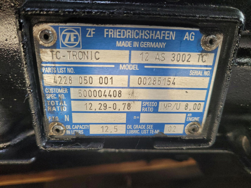 ZF LTM 1250-6.1 gearbox TC tronic 12 AS 3002 TC - Gearbox for Crane: picture 5 ZF LTM 1250-6.1 gearbox TC tronic 12 AS 3002 TC - Gearbox for Crane: picture 5