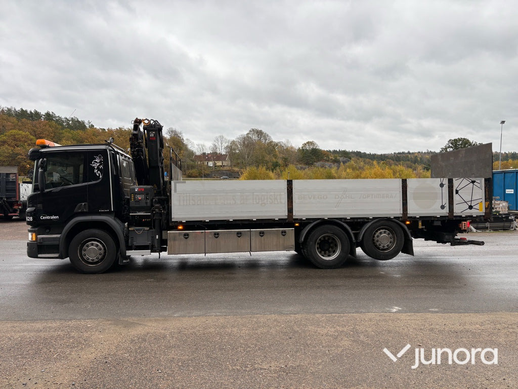 Kranbil - Scania P410 med Hiab 138 - Dropside/ Flatbed truck, Crane truck: picture 4 Kranbil - Scania P410 med Hiab 138 - Dropside/ Flatbed truck, Crane truck: picture 4