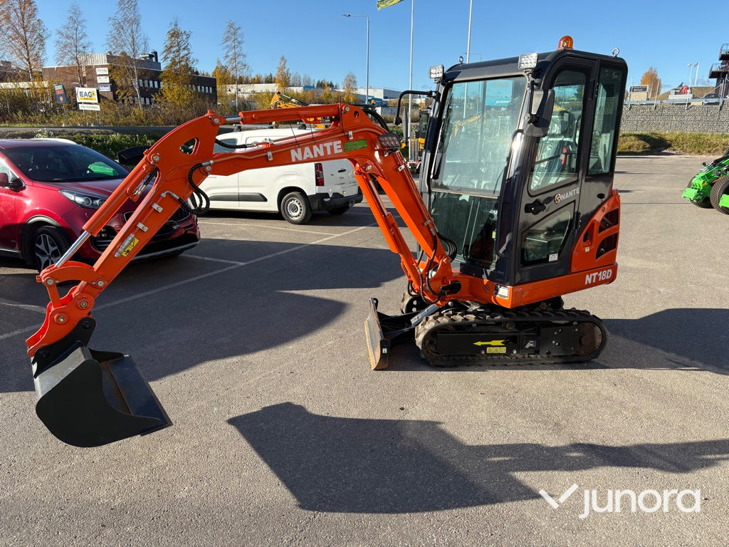 Minigrävare - Nante NT-18D, 1.8 ton, med hytt - Other machinery: picture 1 Minigrävare - Nante NT-18D, 1.8 ton, med hytt - Other machinery: picture 1