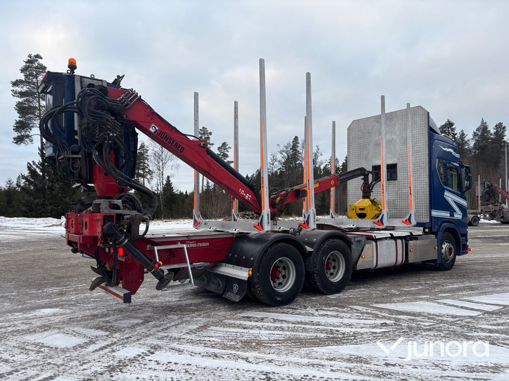 Timmerbil - Scania R650B6X4NB med kran - Timber truck, Crane truck: picture 5 Timmerbil - Scania R650B6X4NB med kran - Timber truck, Crane truck: picture 5