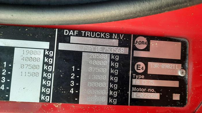Road sweeper DAF FA  CF-75: picture 11