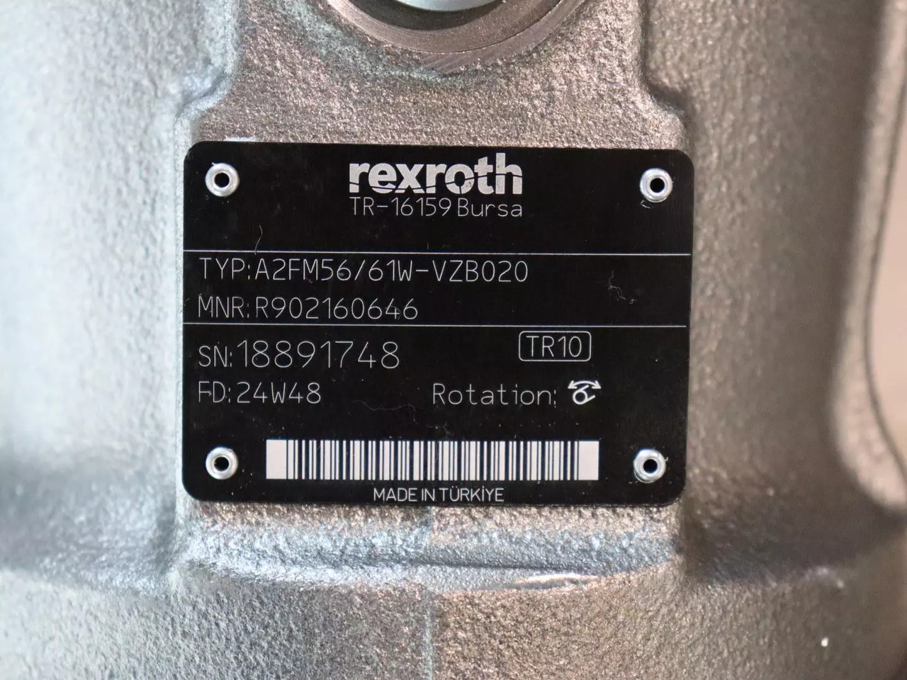REXROTH A2FM56/61W-VZB020 - Hydraulic motor for Construction machinery: picture 4 REXROTH A2FM56/61W-VZB020 - Hydraulic motor for Construction machinery: picture 4