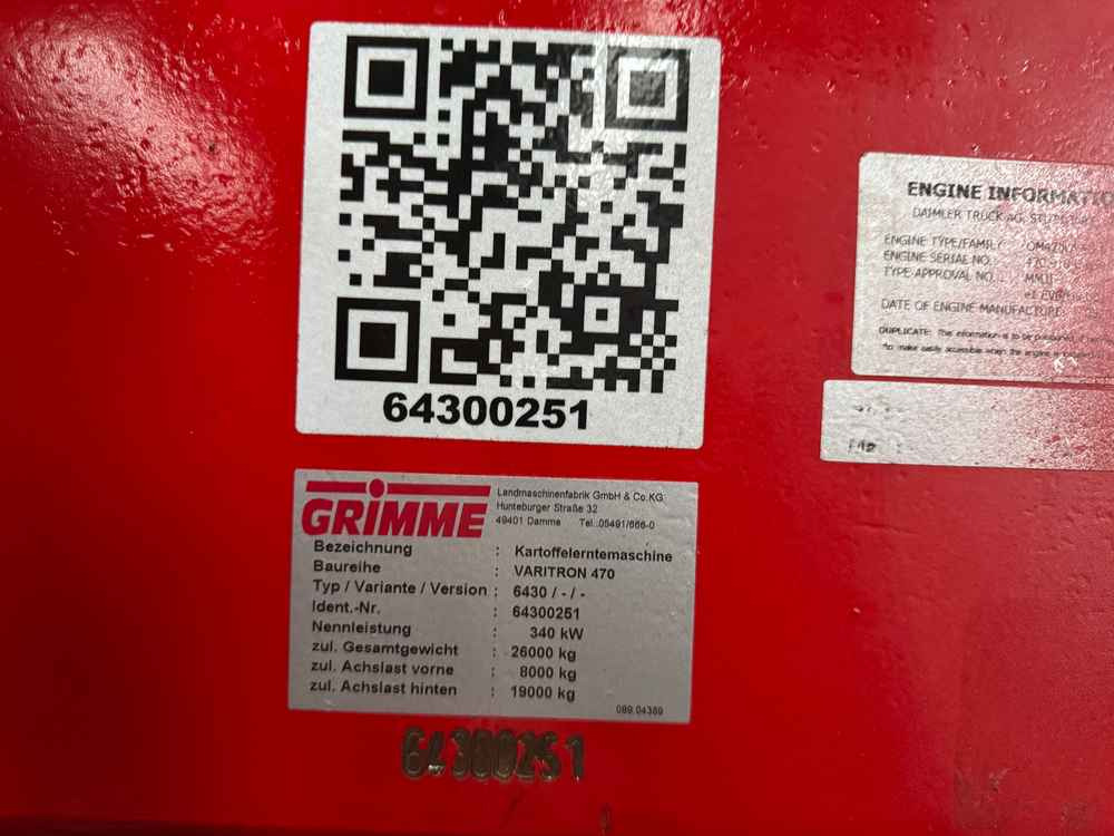 Grimme VARITRON 470 - Harvester: picture 2 Grimme VARITRON 470 - Harvester: picture 2