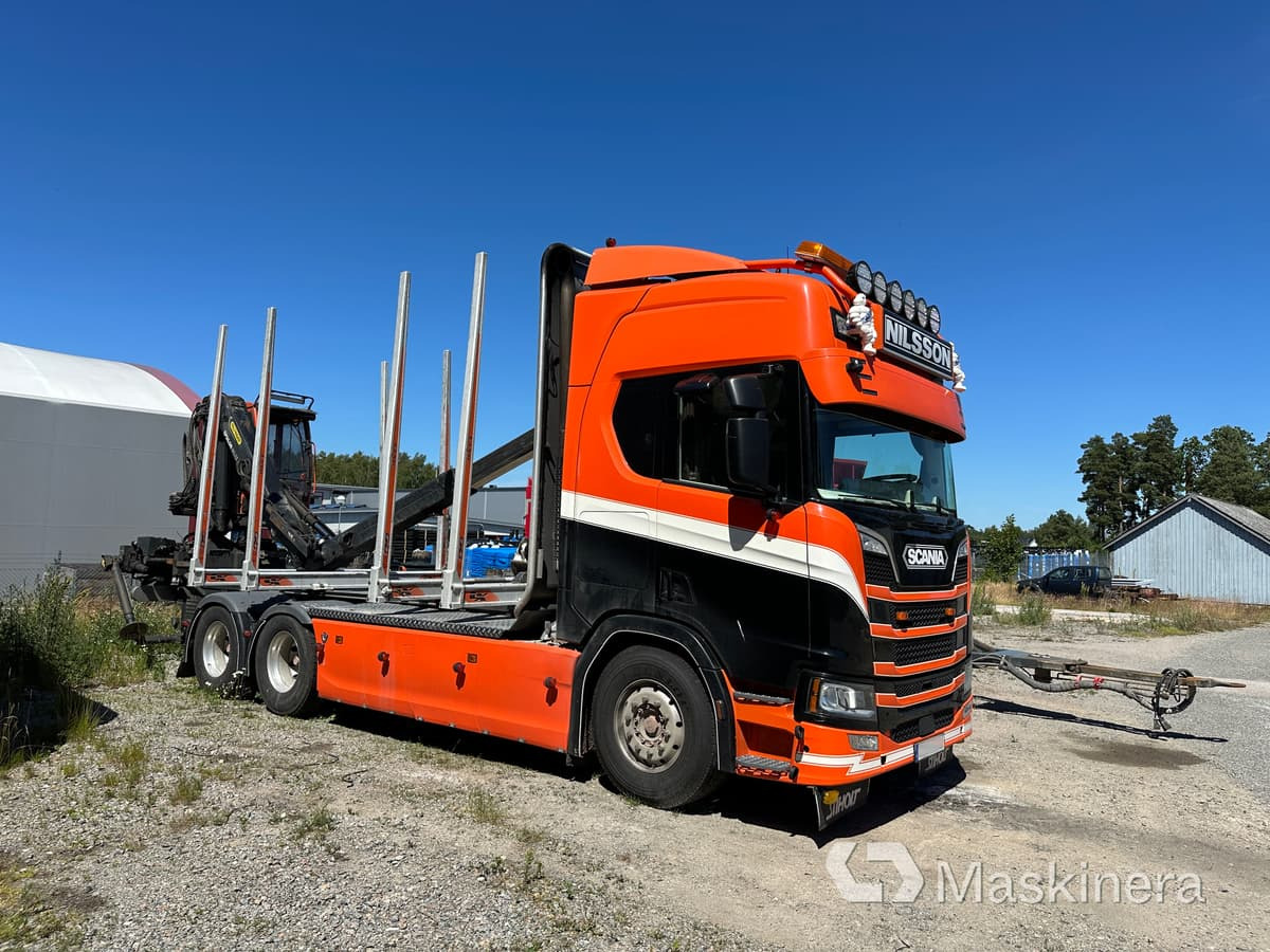 Timmerbil Scania R650B 6X4 NB + Släp - Timber truck: picture 1 Timmerbil Scania R650B 6X4 NB + Släp - Timber truck: picture 1