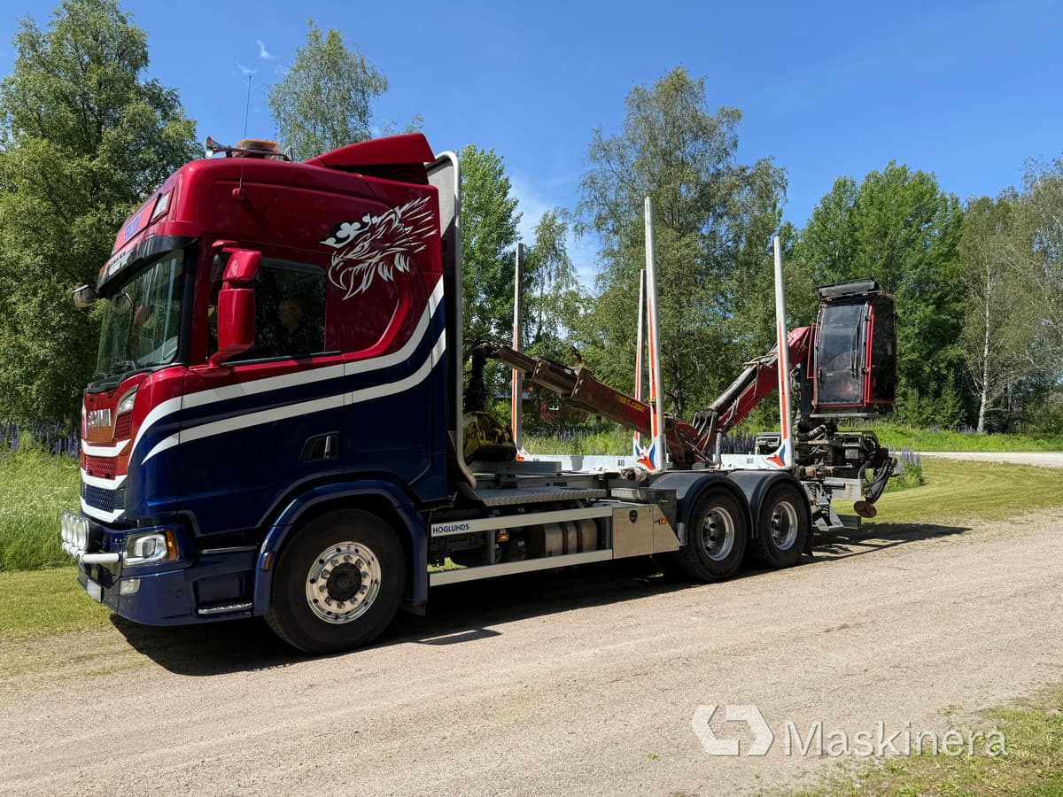 Timmerbil Scania R650B 6x4 NB med kran - Timber truck, Crane truck: picture 2 Timmerbil Scania R650B 6x4 NB med kran - Timber truck, Crane truck: picture 2