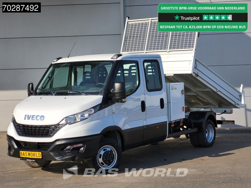 Iveco Daily 35C16 3.0L Kipper met Kist Dubbel Cabine Dubbellucht 3,5t Trekhaak Navi Airco Cruise Camera Euro6 Tipper Benne Kieper 2m3 Airco - Tipper van: picture 1 Iveco Daily 35C16 3.0L Kipper met Kist Dubbel Cabine Dubbellucht 3,5t Trekhaak Navi Airco Cruise Camera Euro6 Tipper Benne Kieper 2m3 Airco - Tipper van: picture 1