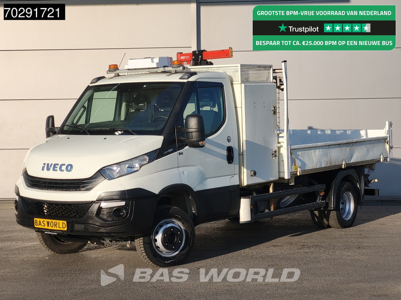 Iveco Daily 70C18 3.0L Open Laadbak 500KG Kraan Kraanwagen Open Laadbak 3,5t Trekhaak Airco Cruise Euro6 Kraan Crane Kranwagen Pritsche Pick - Open body delivery van: picture 1 Iveco Daily 70C18 3.0L Open Laadbak 500KG Kraan Kraanwagen Open Laadbak 3,5t Trekhaak Airco Cruise Euro6 Kraan Crane Kranwagen Pritsche Pick - Open body delivery van: picture 1