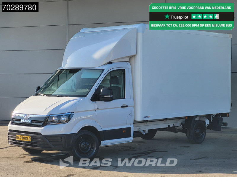 MAN TGE 3.140 Laadklep Automaat Bakwagen Airco Cruise Camera Euro6 Meubelbak Koffer 21m3 Airco - Closed box van: picture 1 MAN TGE 3.140 Laadklep Automaat Bakwagen Airco Cruise Camera Euro6 Meubelbak Koffer 21m3 Airco - Closed box van: picture 1