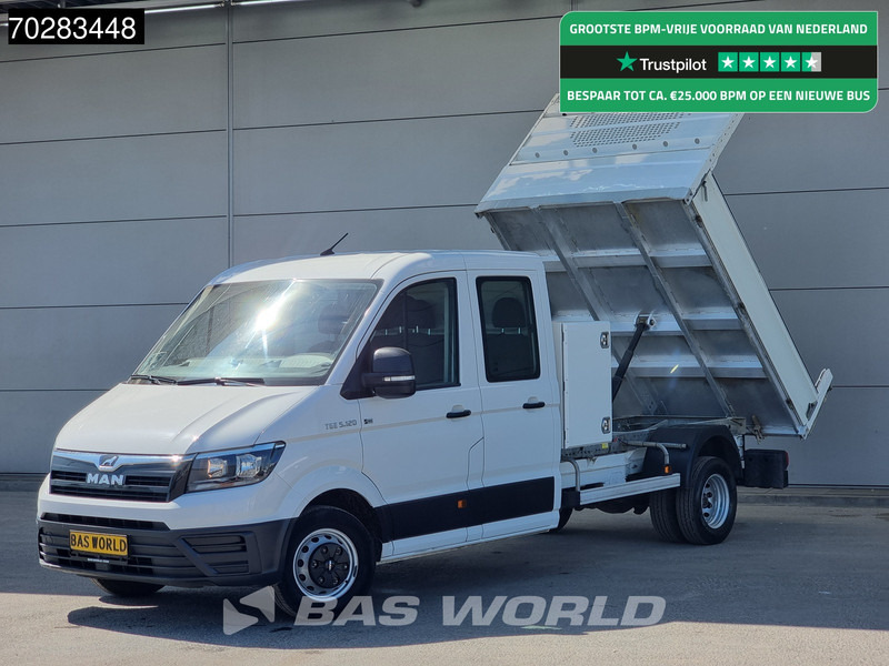 MAN TGE 5.120 Open Laadbak met Kist Dubbel Cabine Dubbellucht 3,5t Trekhaak Navi Airco Cruise Camera Pritsche Pickup Open Box m3 Airco Dubbel - Open body delivery van: picture 1 MAN TGE 5.120 Open Laadbak met Kist Dubbel Cabine Dubbellucht 3,5t Trekhaak Navi Airco Cruise Camera Pritsche Pickup Open Box m3 Airco Dubbel - Open body delivery van: picture 1