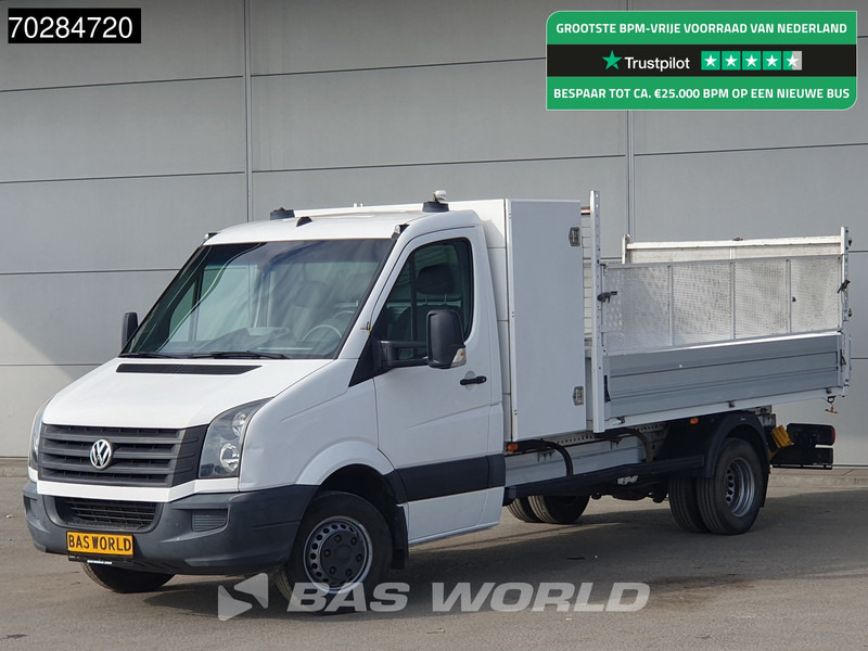 Volkswagen Crafter 136pk Open Laadbak met Kist Dubbellucht 3,5t Trekhaak Airco Euro6 Tipper Benne Kieper Airco Trekhaak - Open body delivery van: picture 1 Volkswagen Crafter 136pk Open Laadbak met Kist Dubbellucht 3,5t Trekhaak Airco Euro6 Tipper Benne Kieper Airco Trekhaak - Open body delivery van: picture 1