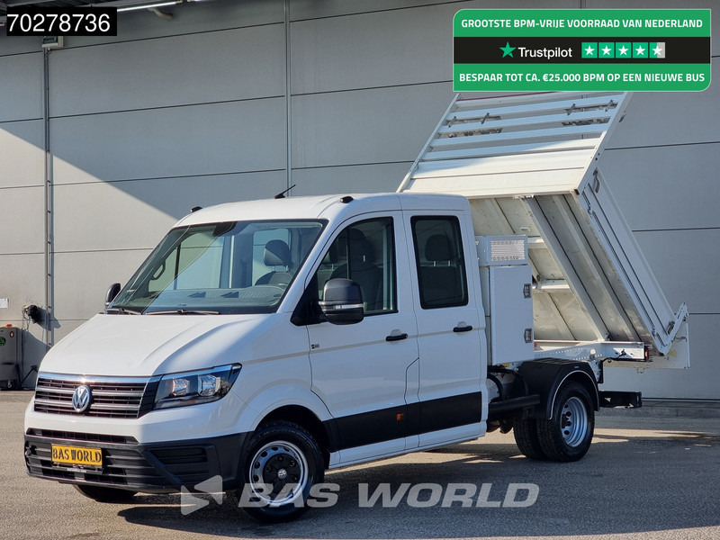Volkswagen Crafter 177pk Kipper Dubbel Cabine met Kist Dubbellucht 3,5t Trekhaak Navi Airco Cruise Tipper Benne Kieper Airco Dubbel cabine Trekhaak - Tipper van: picture 1 Volkswagen Crafter 177pk Kipper Dubbel Cabine met Kist Dubbellucht 3,5t Trekhaak Navi Airco Cruise Tipper Benne Kieper Airco Dubbel cabine Trekhaak - Tipper van: picture 1
