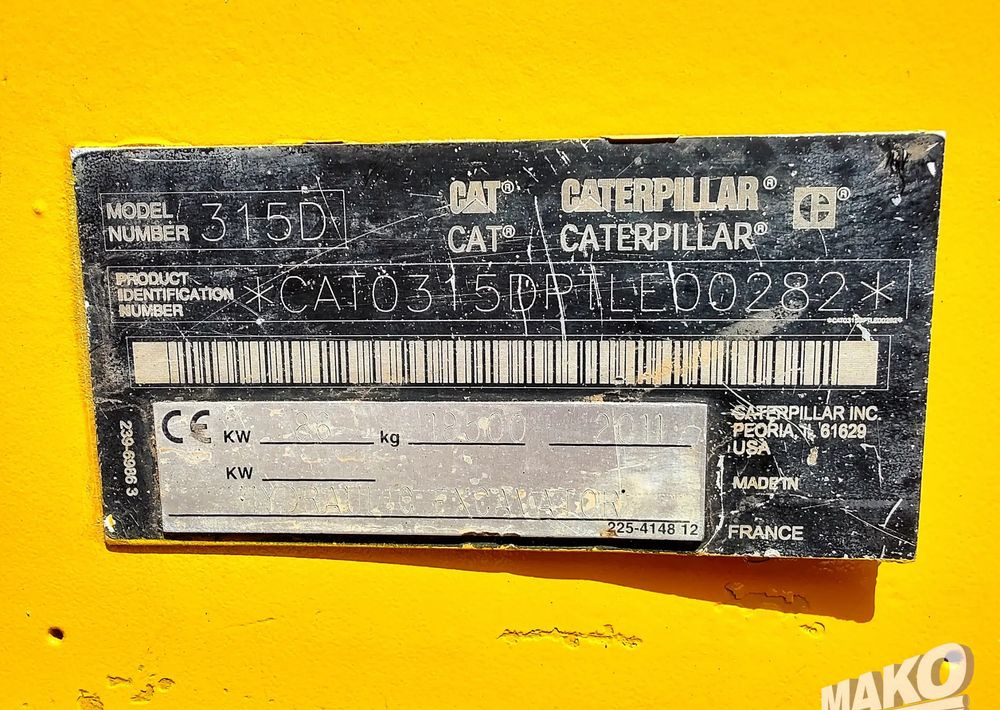 Crawler excavator Caterpillar 315D: picture 13