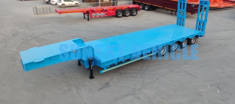 New Low loader semi-trailer for transportation of heavy machinery SUNSKY 30Ton lowbed trailer: picture 8