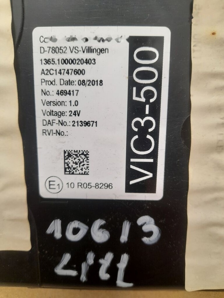 DAF XF 106 LIFT 2139671 DAF XF 106 2139671 truck - ECU for Truck: picture 2 DAF XF 106 LIFT 2139671 DAF XF 106 2139671 truck - ECU for Truck: picture 2