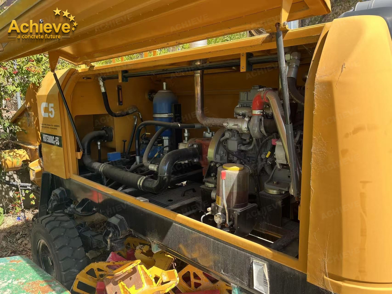 SANY 【ACHIEVE】TOP CONDITION!!! demo new low hours Sany Concrete Trailer Pump 2015 HBT6016C-5D - Stationary concrete pump: picture 4 SANY 【ACHIEVE】TOP CONDITION!!! demo new low hours Sany Concrete Trailer Pump 2015 HBT6016C-5D - Stationary concrete pump: picture 4