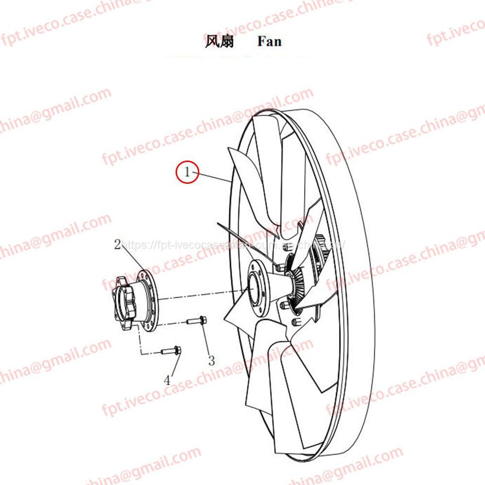 MAN D0836 Fan assembly 06601-0282 - Fan for Truck: picture 1 MAN D0836 Fan assembly 06601-0282 - Fan for Truck: picture 1