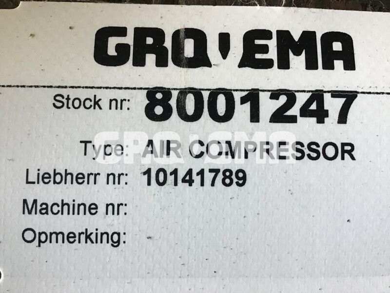 Liebherr Air Compressor - Engine and parts: picture 2 Liebherr Air Compressor - Engine and parts: picture 2