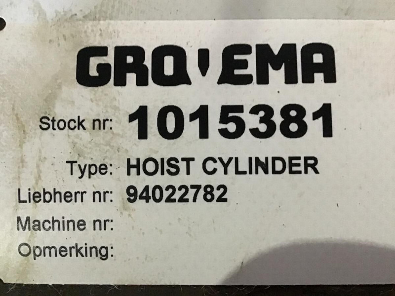 Liebherr Cylinder - Hydraulic cylinder: picture 1 Liebherr Cylinder - Hydraulic cylinder: picture 1