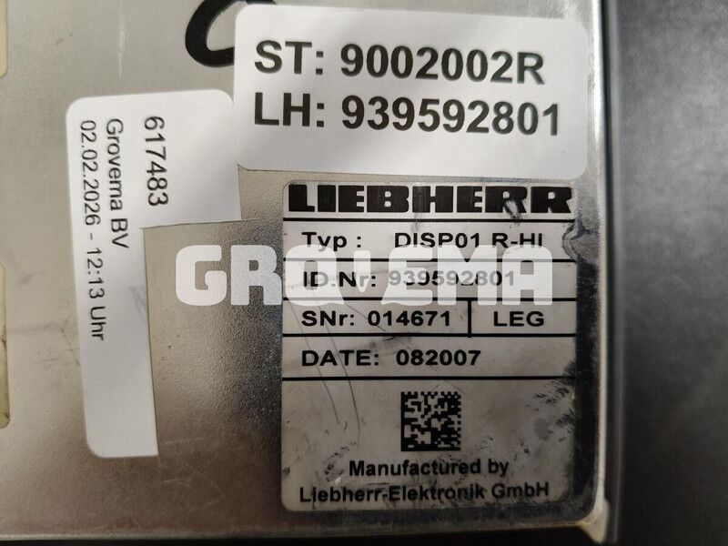 Liebherr Display/Keyboard - Electrical system: picture 3 Liebherr Display/Keyboard - Electrical system: picture 3