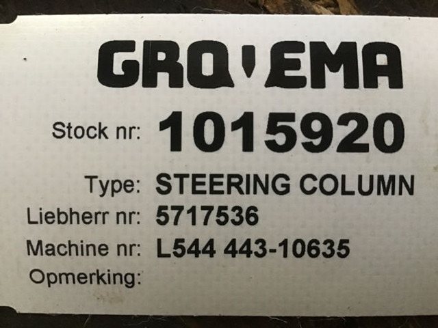 Steering column Liebherr: picture 1