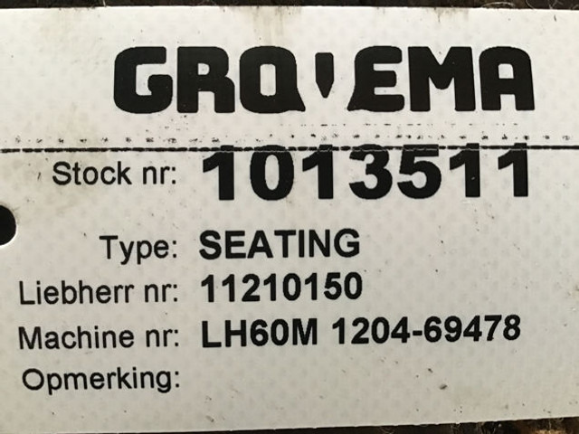 Liebherr Seating - Seat: picture 2 Liebherr Seating - Seat: picture 2