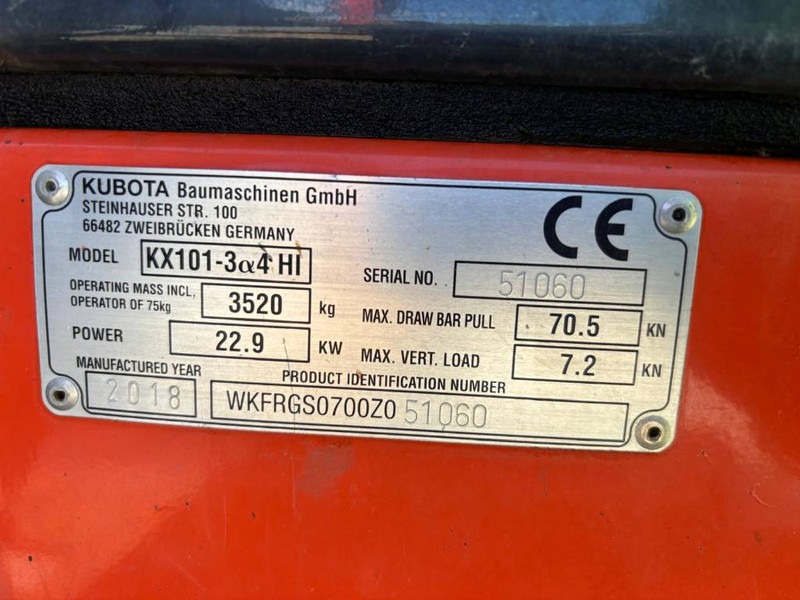 Kubota !!!SOLD!!! KX 101-3 - Mini excavator: picture 5 Kubota !!!SOLD!!! KX 101-3 - Mini excavator: picture 5