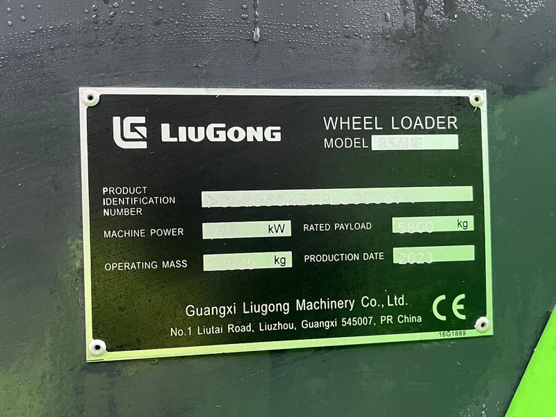 LIUGONG 856 HE - Wheel loader: picture 5 LIUGONG 856 HE - Wheel loader: picture 5
