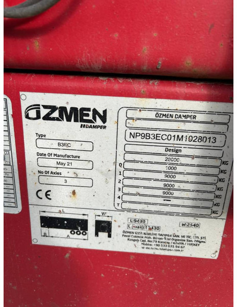 Scanslep Ozmen Damper - Low loader trailer: picture 5 Scanslep Ozmen Damper - Low loader trailer: picture 5