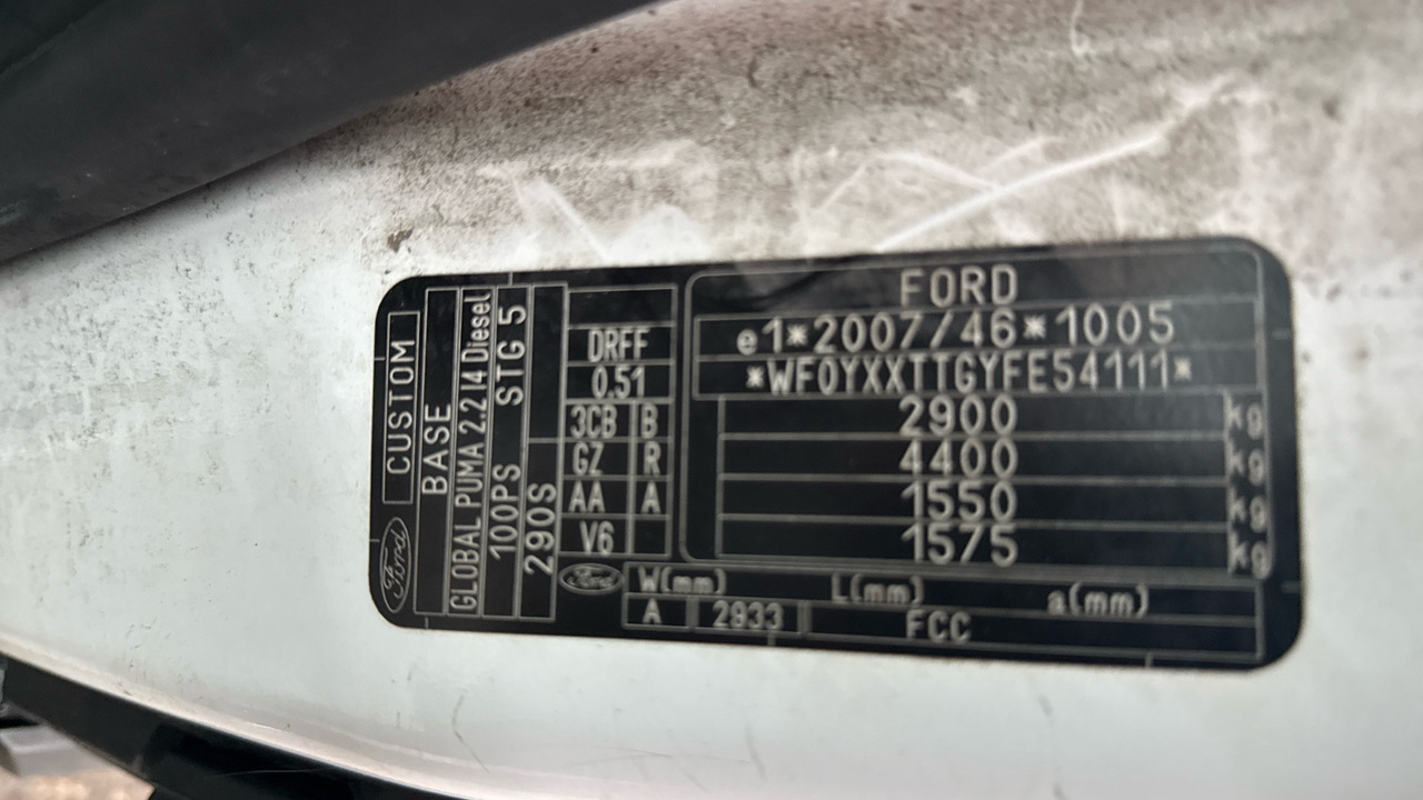 Small van FORD TRANSIT CUSTOM 290 2.2 TDCI 100PS: picture 12