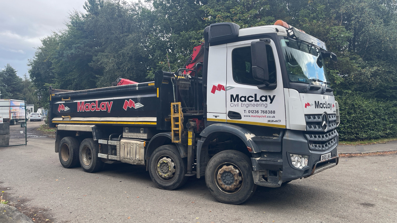 MERCEDES-BENZ AROCS 3240 - Tipper, Crane truck: picture 1 MERCEDES-BENZ AROCS 3240 - Tipper, Crane truck: picture 1