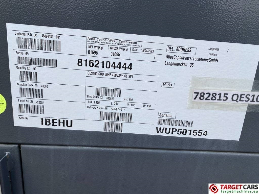 Generator set Atlas Copco QES100 Diesel 100KVA Generator 400/230V Unused: picture 11