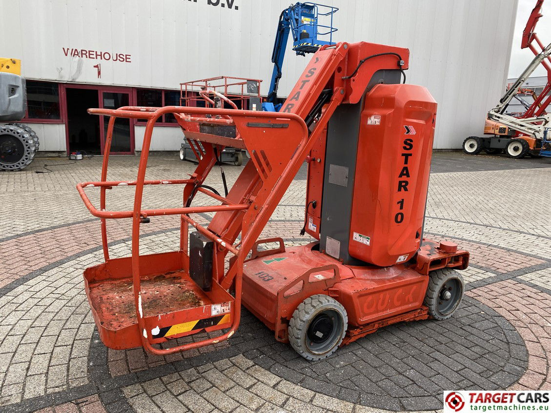 HAULOTTE STAR 10 VERTICAL MAST AERIAL WORK LIFT PLATFORM W/JIB ELECTRIC 2015 1000CM ME114577 890HRS - Vertical mast lift: picture 1 HAULOTTE STAR 10 VERTICAL MAST AERIAL WORK LIFT PLATFORM W/JIB ELECTRIC 2015 1000CM ME114577 890HRS - Vertical mast lift: picture 1