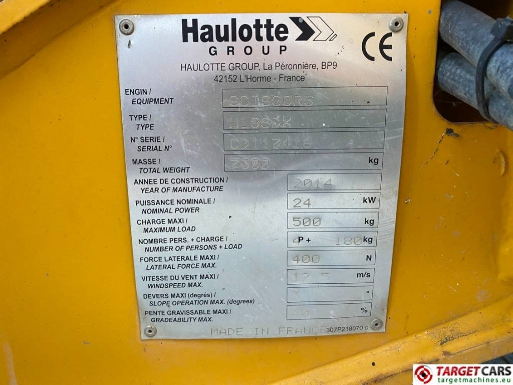Scissor lift Haulotte H18SDX Diesel H18SX Scissor 4x4 Work Lift 1800cm: picture 10