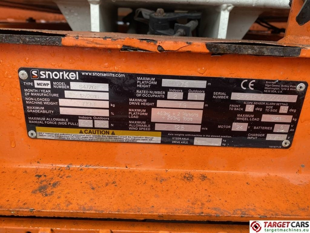 Scissor lift Snorkel S4726E Electric Scissor Work Lift 980cm: picture 10