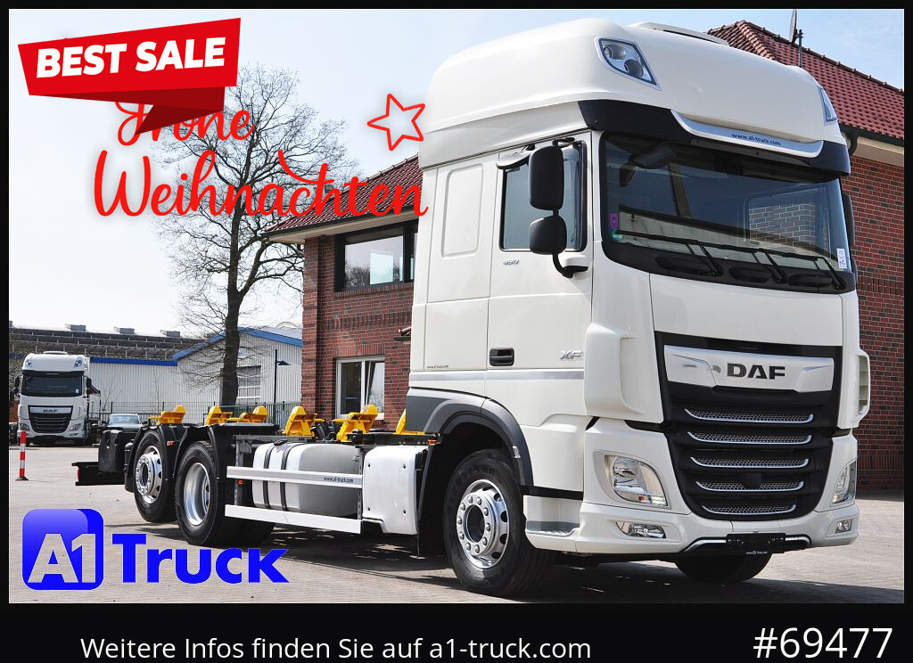 DAF XF 480 Intarder, Multiwechsler 2x AHK, TÜV 10-2026 - Cab chassis truck: picture 1 DAF XF 480 Intarder, Multiwechsler 2x AHK, TÜV 10-2026 - Cab chassis truck: picture 1