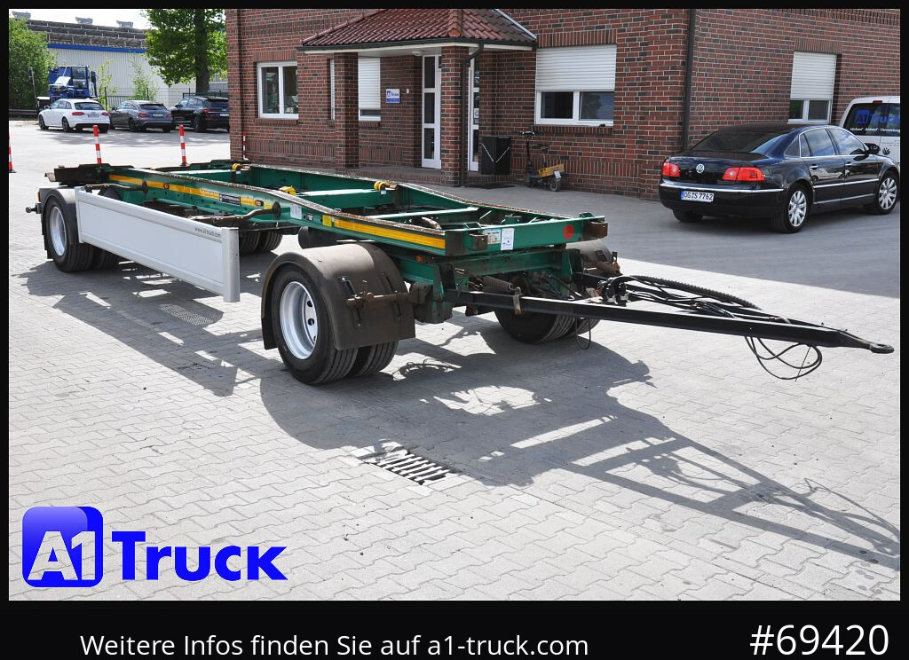 HUEFFERMANN HSA 1870, Luft, Schlitten, SAF - Roll-off/ Skip trailer: picture 1 HUEFFERMANN HSA 1870, Luft, Schlitten, SAF - Roll-off/ Skip trailer: picture 1