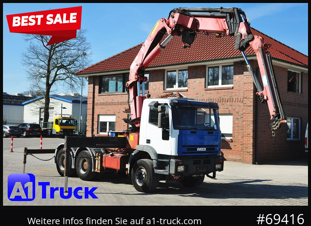 IVECO 420 6x4, HMF3722 Jib Funk Seilwinde, - Crane truck: picture 1 IVECO 420 6x4, HMF3722 Jib Funk Seilwinde, - Crane truck: picture 1