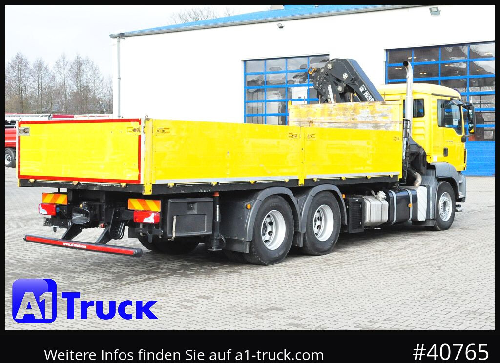 Crane truck, Dropside/ Flatbed truck MAN TGS 26.400BL 6x4 Hiab 288 EP5 Funk,: picture 7