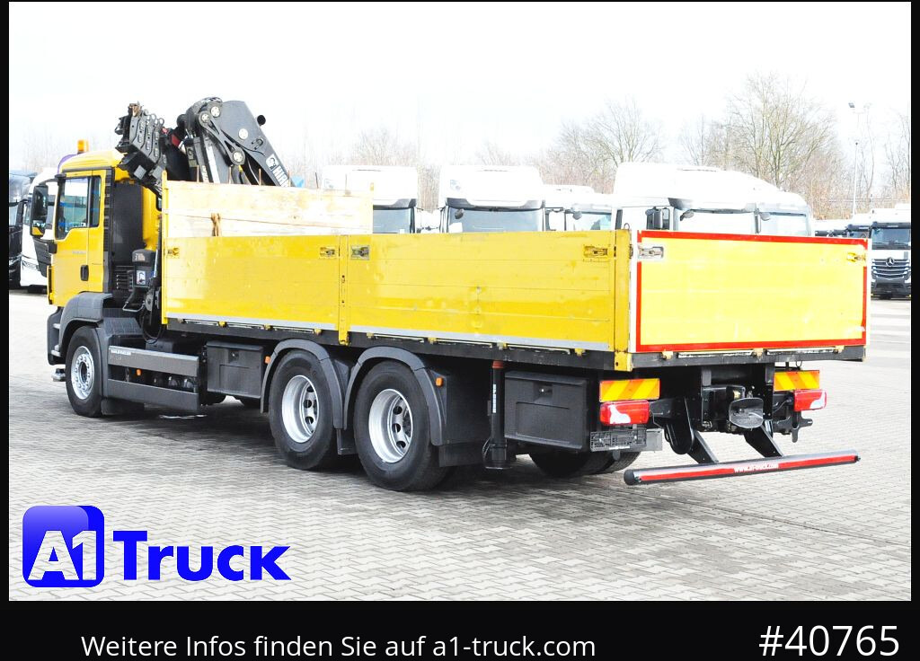 Crane truck, Dropside/ Flatbed truck MAN TGS 26.400BL 6x4 Hiab 288 EP5 Funk,: picture 8