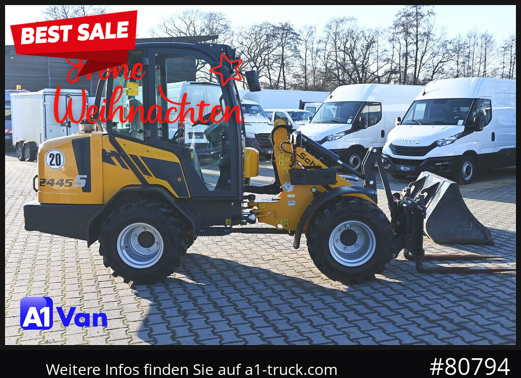 SCHAEFFER Schäffer 2445S Hoflader, Gabel, 127 Bstd. - Wheel loader: picture 1 SCHAEFFER Schäffer 2445S Hoflader, Gabel, 127 Bstd. - Wheel loader: picture 1