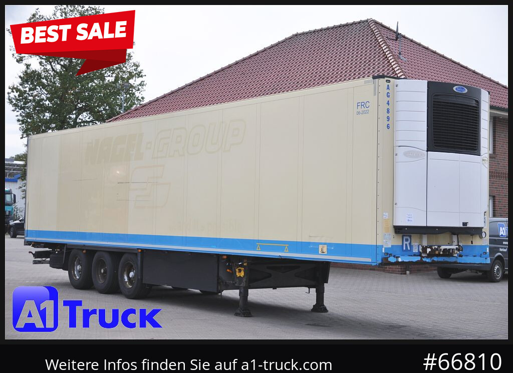 SCHMITZ Kühlkoffer, FP 60, Carrier Vector 1950 - Refrigerator semi-trailer: picture 1 SCHMITZ Kühlkoffer, FP 60, Carrier Vector 1950 - Refrigerator semi-trailer: picture 1