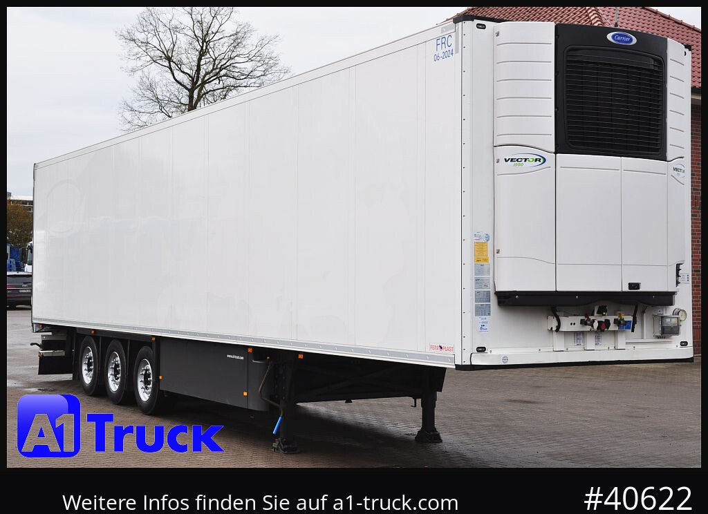 SCHMITZ SKO FP45, Blumenbreite, Carrier 1950. - Refrigerator semi-trailer: picture 1 SCHMITZ SKO FP45, Blumenbreite, Carrier 1950. - Refrigerator semi-trailer: picture 1